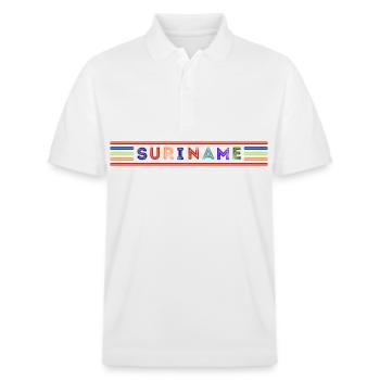 Suriname - Stanley/Stella Unisex Organic Polo Shirt PREPSTER - white - Front - Roxy (174cm) & Andy (188cm)