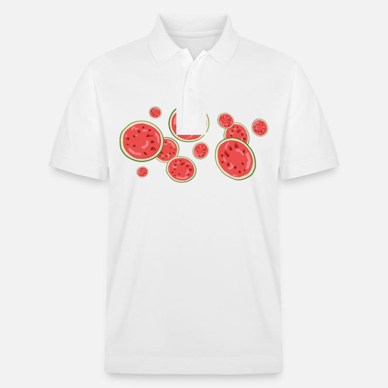 Der Duft der Wassermelone - Stanley/Stella Unisex Bio-Poloshirt PREPSTER - Weiß