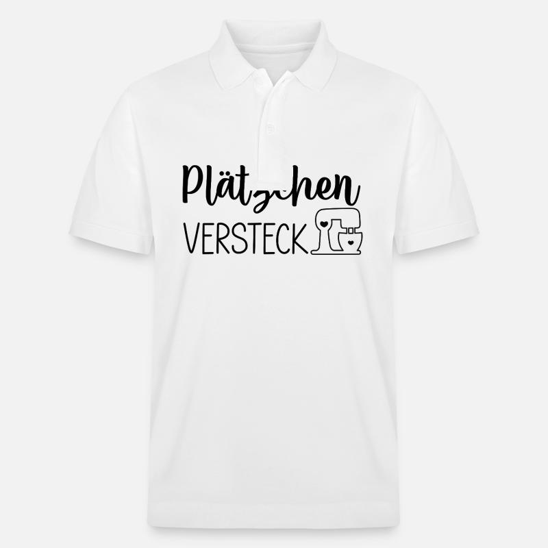 Plätzchen-Versteck 🍪🤫 - Stanley/Stella Unisex Bio-Poloshirt PREPSTER - Weiß
