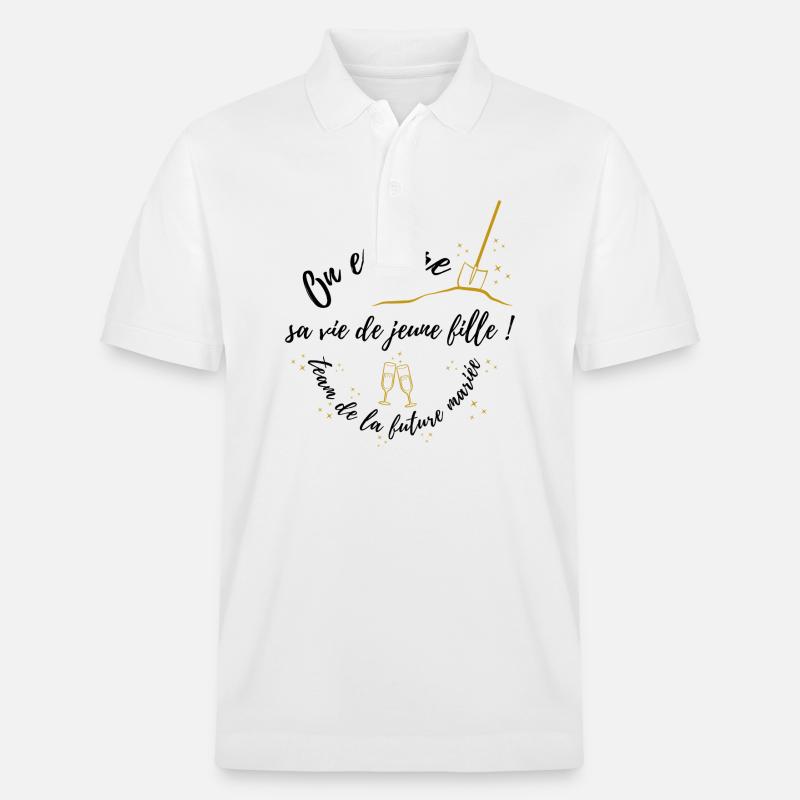 EVJF DESIGN TSHIRT OR TEAM - Stanley/Stella Unisex Bio-Poloshirt PREPSTER - Weiß
