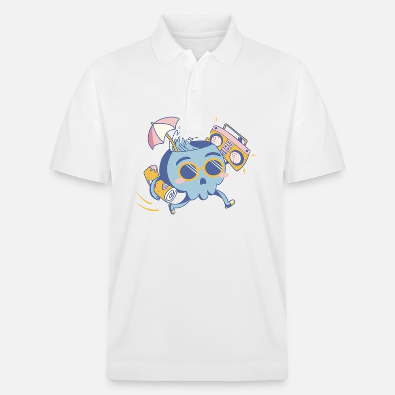 Sommer - Stanley/Stella Unisex Bio-Poloshirt PREPSTER - Weiß