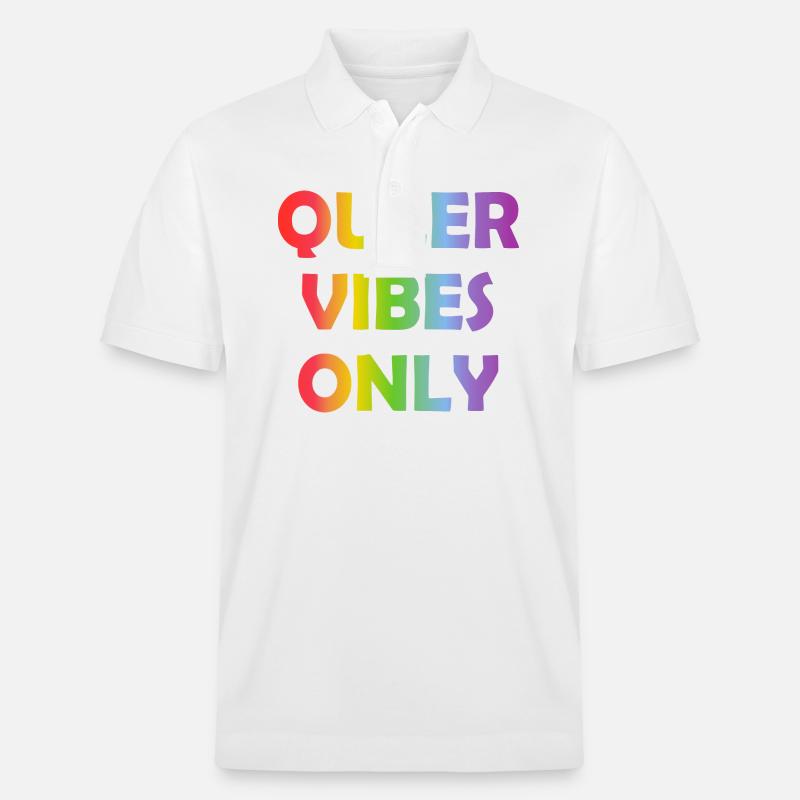 Queer Vibes uniquement - Polo PREPSTER bio Stanley/Stella Unisexe - blanc
