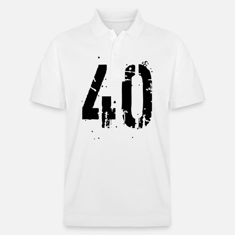 40 Nombre 40 - Polo PREPSTER bio Stanley/Stella Unisexe - blanc
