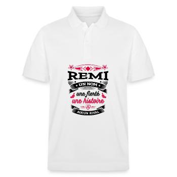 REMI UN NOM UNE FIERTÉ AUCUN RIVAL - Polo PREPSTER bio Stanley/Stella Unisexe - blanc - Devant - Roxy (174cm) & Andy (188cm)