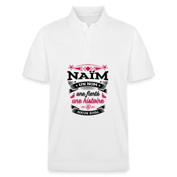 NAÏM UN NOM UNE FIERTÉ AUCUN RIVAL - Polo PREPSTER bio Stanley/Stella Unisexe - blanc - Devant - Roxy (174cm) & Andy (188cm)