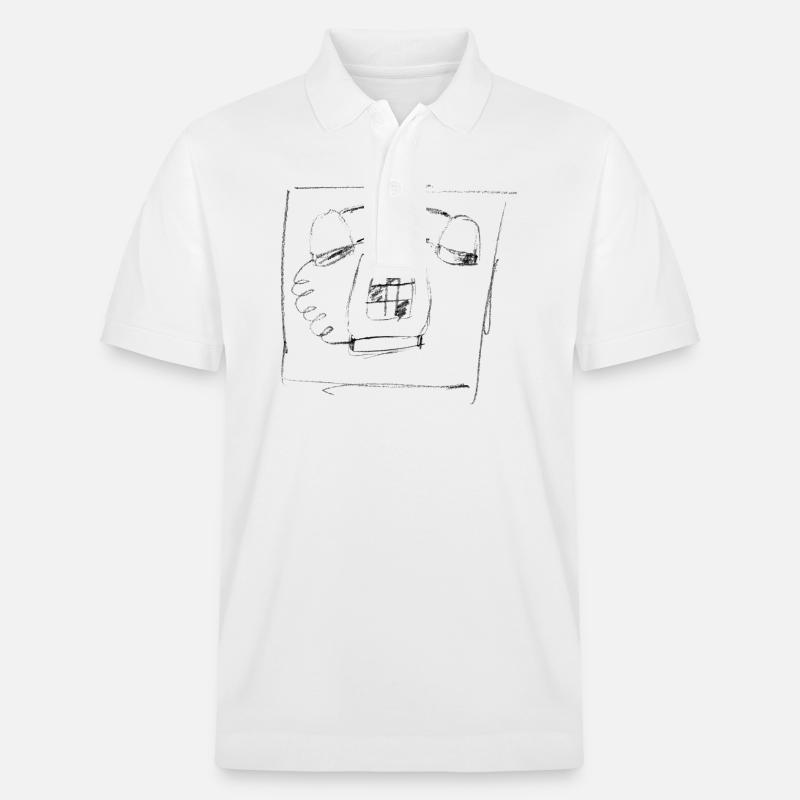 telefon for bright - Stanley/Stella Unisex Bio-Poloshirt PREPSTER - Weiß