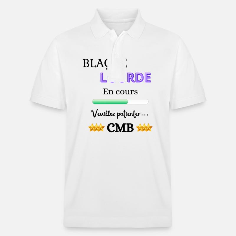 Blague Lourde en cours - Polo PREPSTER bio Stanley/Stella Unisexe - blanc