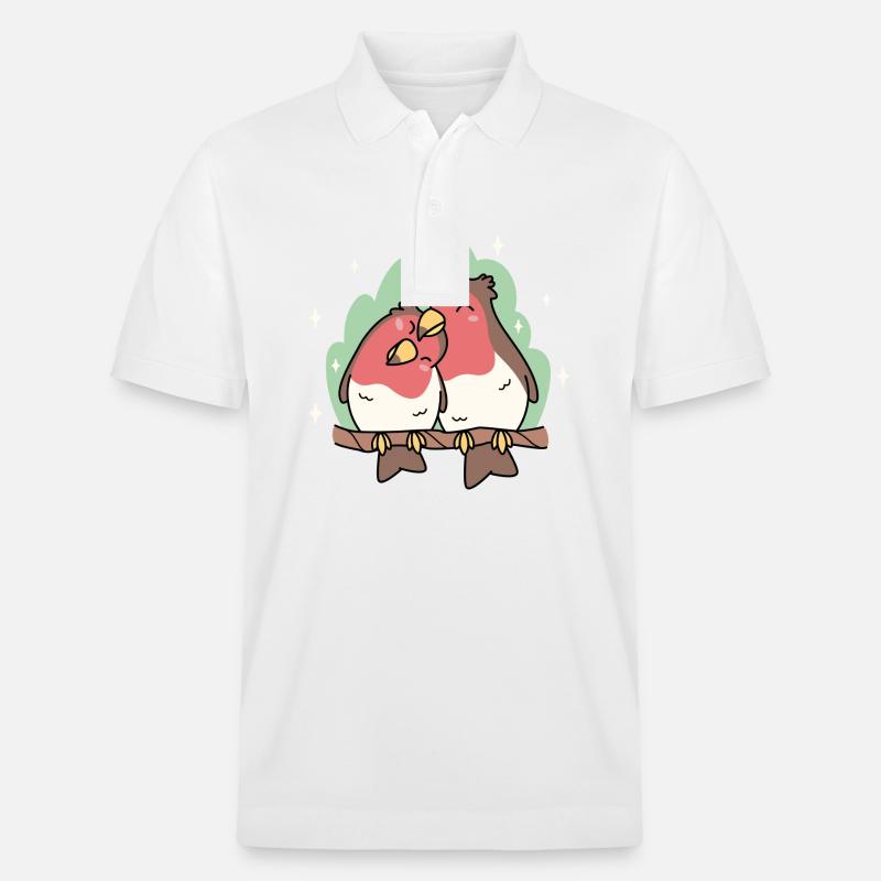 Vögel - Stanley/Stella Unisex Bio-Poloshirt PREPSTER - Weiß