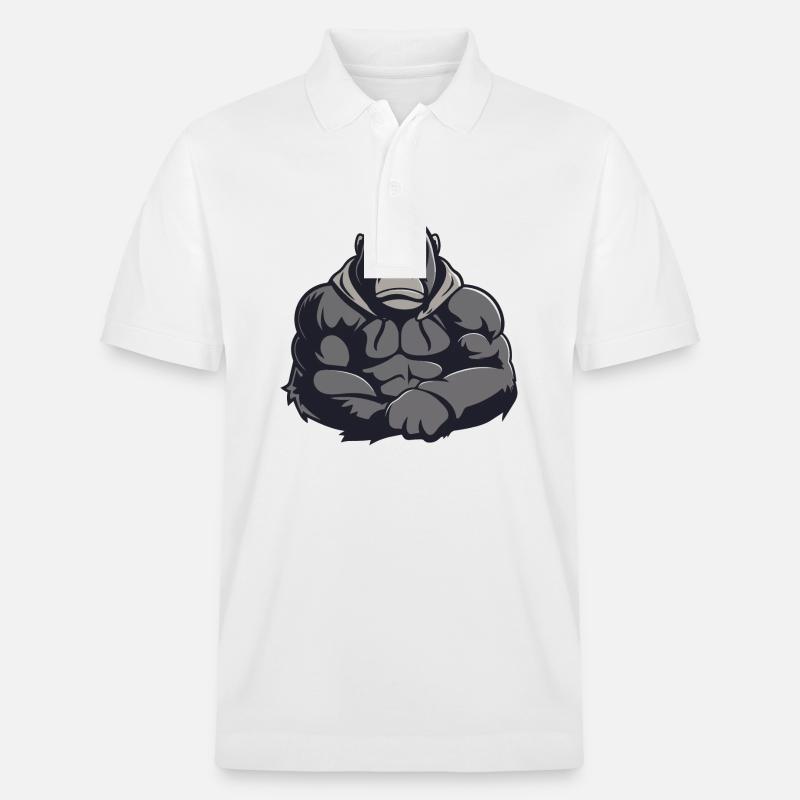 Bande dessinée Gorille - Polo PREPSTER bio Stanley/Stella Unisexe - blanc