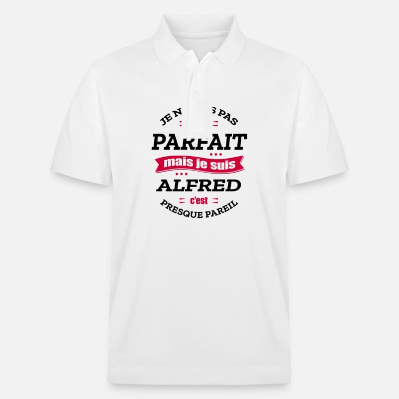 ALFRED PARFAIT - PRENOM ALFRED - Polo PREPSTER bio Stanley/Stella Unisexe - blanc