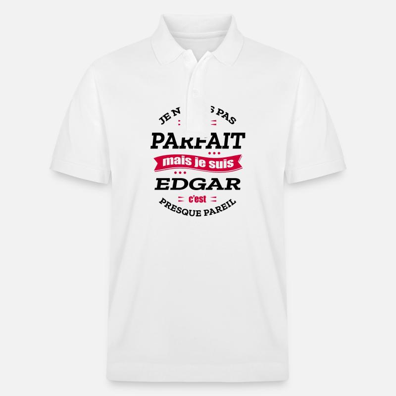 EDGAR PARFAIT - PRENOM EDGAR - Polo PREPSTER bio Stanley/Stella Unisexe - blanc
