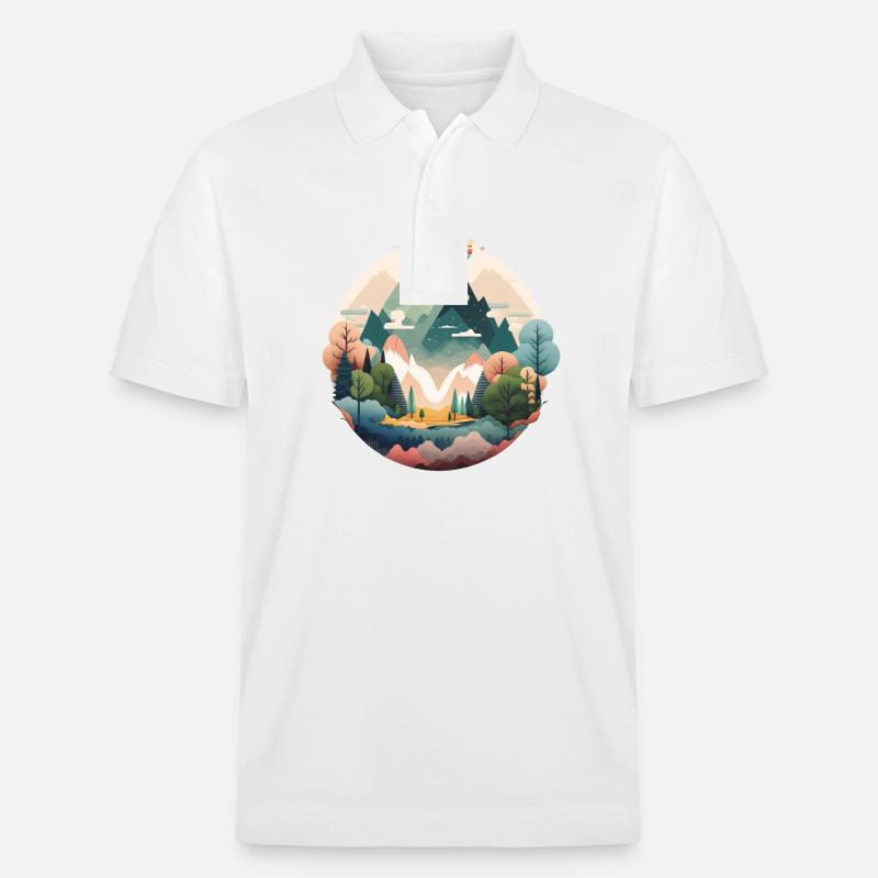SURREAL - Stanley/Stella Unisex Bio-Poloshirt PREPSTER - Weiß