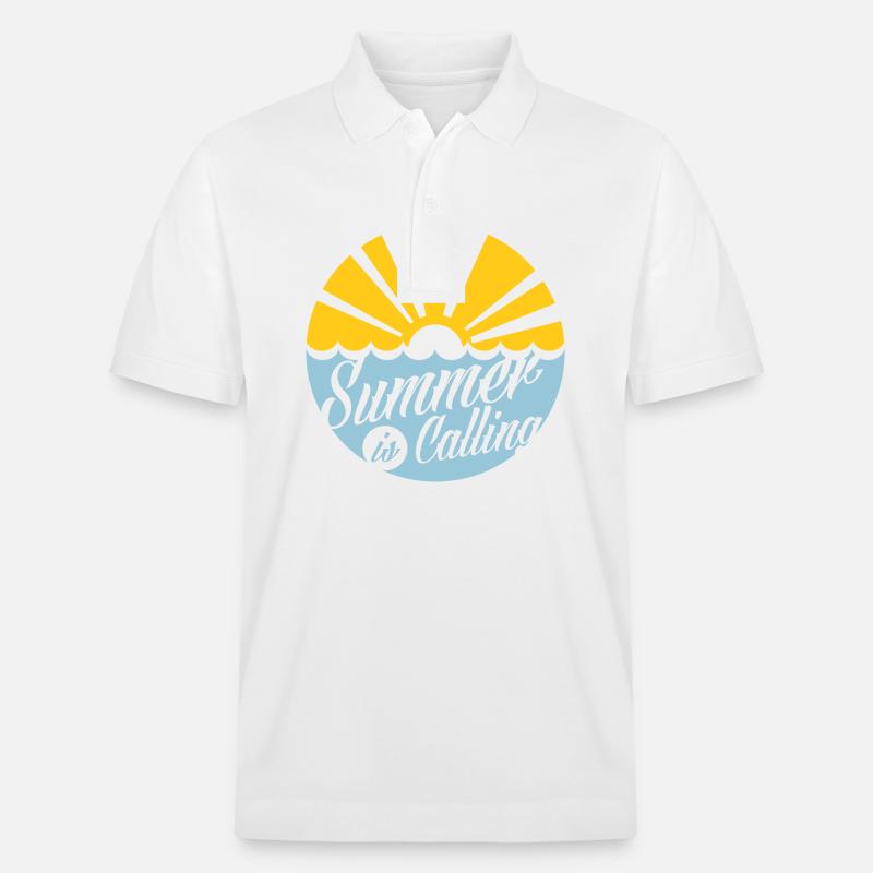 Sommer - Stanley/Stella Unisex Bio-Poloshirt PREPSTER - Weiß