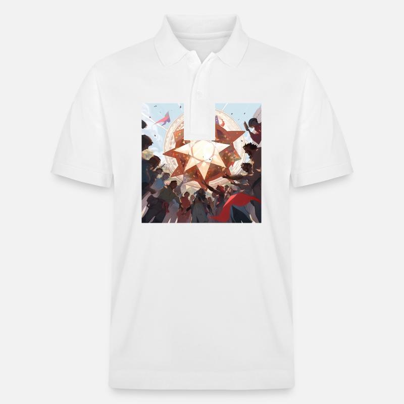 La Célébration du Soleil ☀ - Polo PREPSTER bio Stanley/Stella Unisexe - blanc