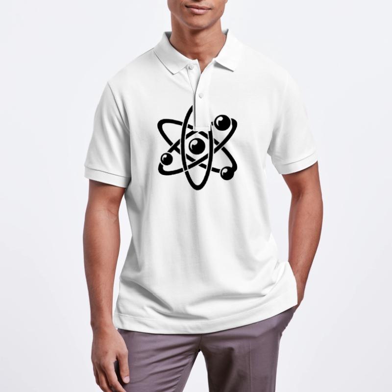 Atomic Nucleus Physics Atom Electron Atomic Model Stanley/Stella Unisex Organic Polo Shirt PREPSTER