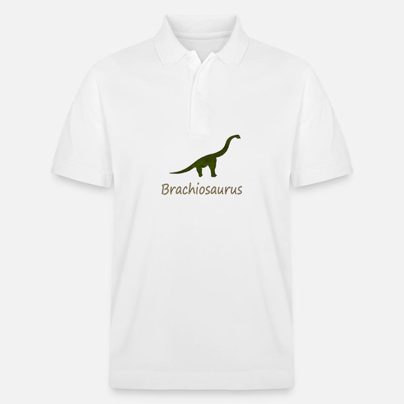 Brachiosaurus - Stanley/Stella Unisex Bio-Poloshirt PREPSTER - Weiß