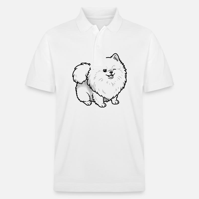 Pomsky - Stanley/Stella Unisex Bio-Poloshirt PREPSTER - Weiß