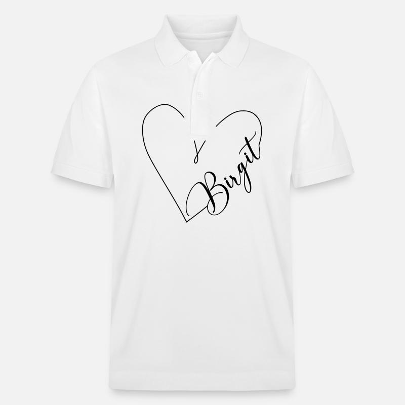 Birgit Nom Herzlinie - Polo PREPSTER bio Stanley/Stella Unisexe - blanc