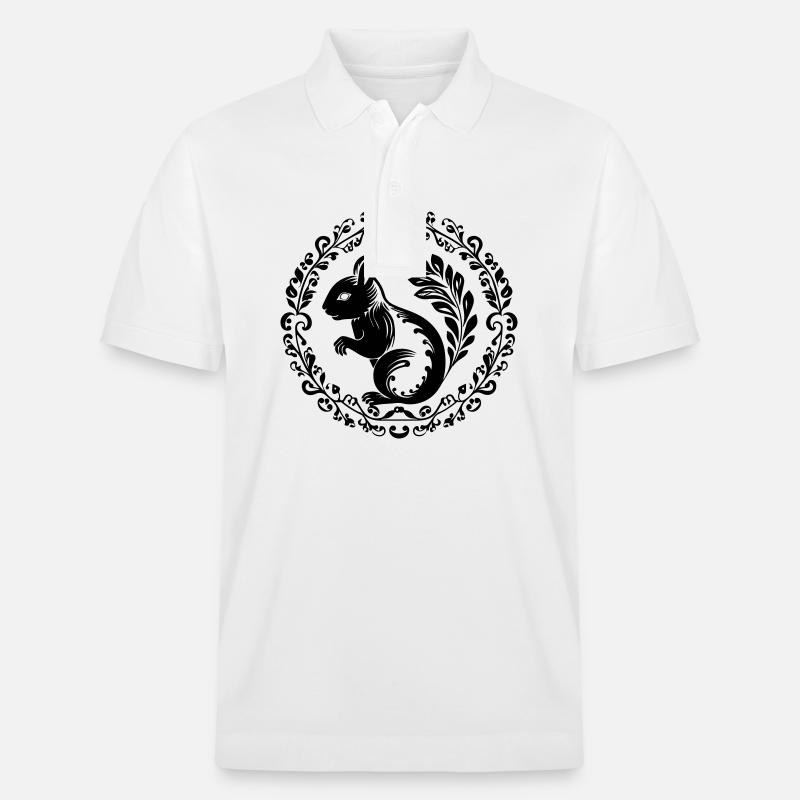 Eichhörnchen - Stanley/Stella Unisex Bio-Poloshirt PREPSTER - Weiß