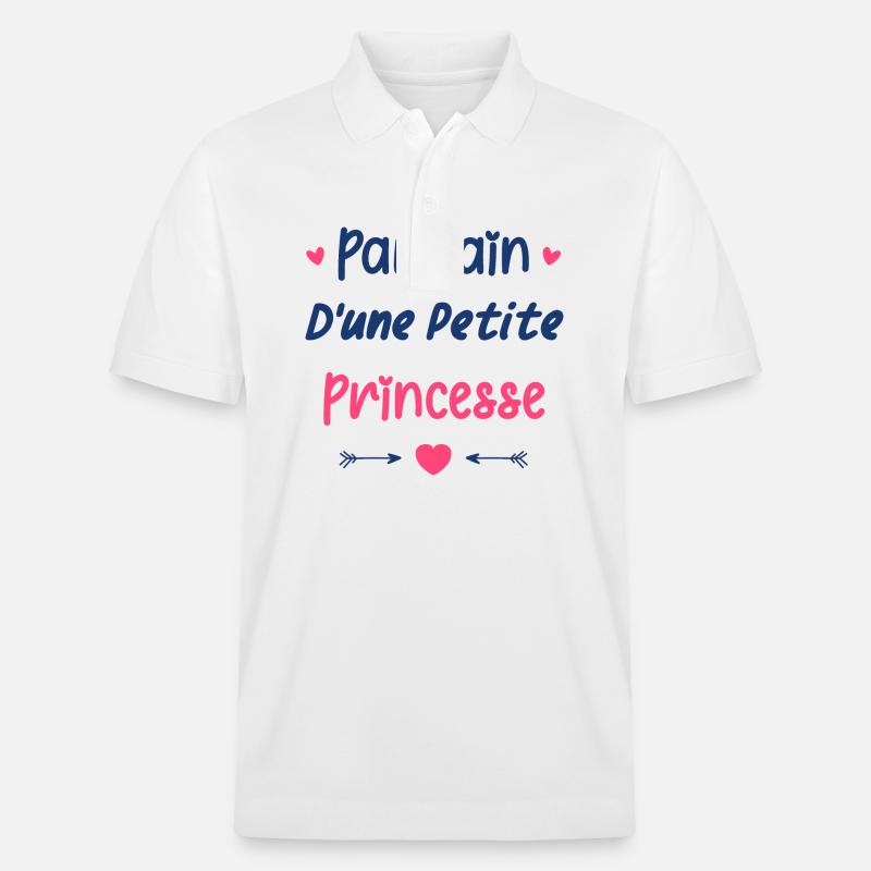 Parrain d'une princesse - Polo PREPSTER bio Stanley/Stella Unisexe - blanc