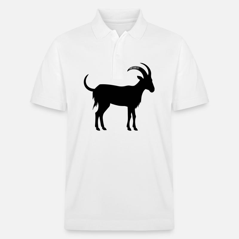 Chèvre - Polo PREPSTER bio Stanley/Stella Unisexe - blanc