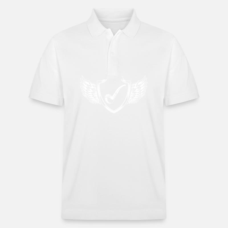 Armoiries de la pipe - Polo PREPSTER bio Stanley/Stella Unisexe - blanc