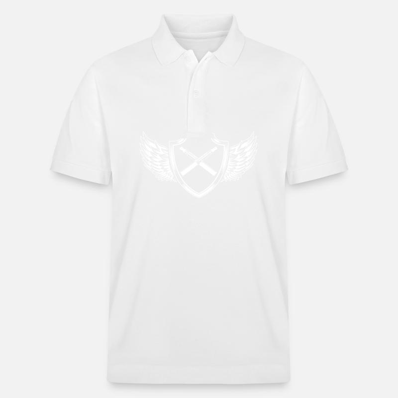 Écusson de l’e-cigarette - Polo PREPSTER bio Stanley/Stella Unisexe - blanc