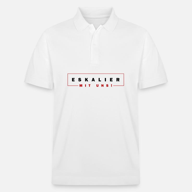 Eskalier mit uns - Stanley/Stella Unisex Bio-Poloshirt PREPSTER - Weiß
