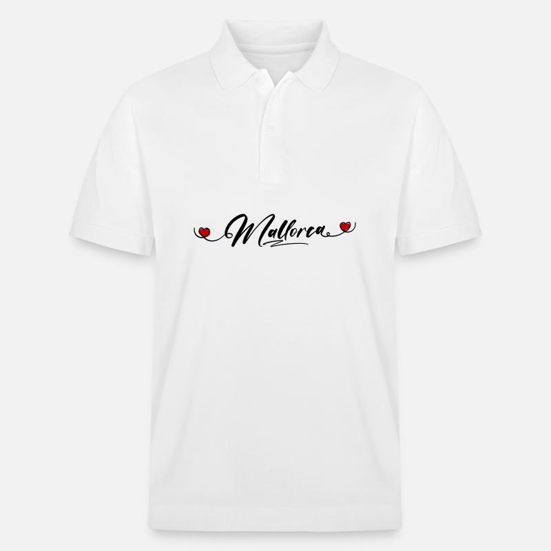 Mallorca Herz - Stanley/Stella Unisex Bio-Poloshirt PREPSTER - Weiß
