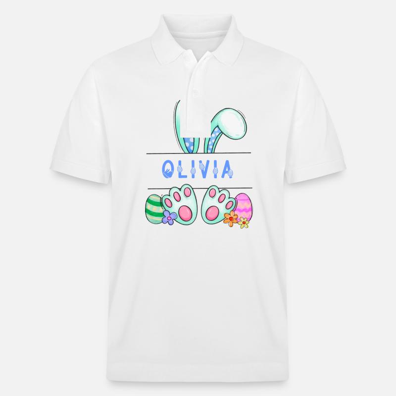 Lapin de Pâques, lapin, mignon - Polo PREPSTER bio Stanley/Stella Unisexe - blanc