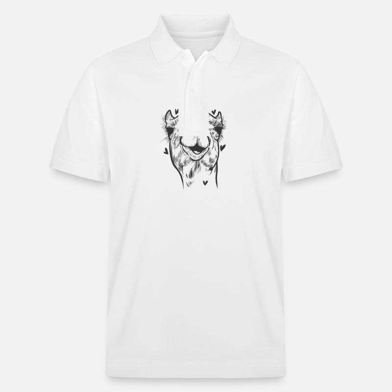 Kamel Höcker Savanne Wüste Dromedar - Stanley/Stella Unisex Bio-Poloshirt PREPSTER - Weiß