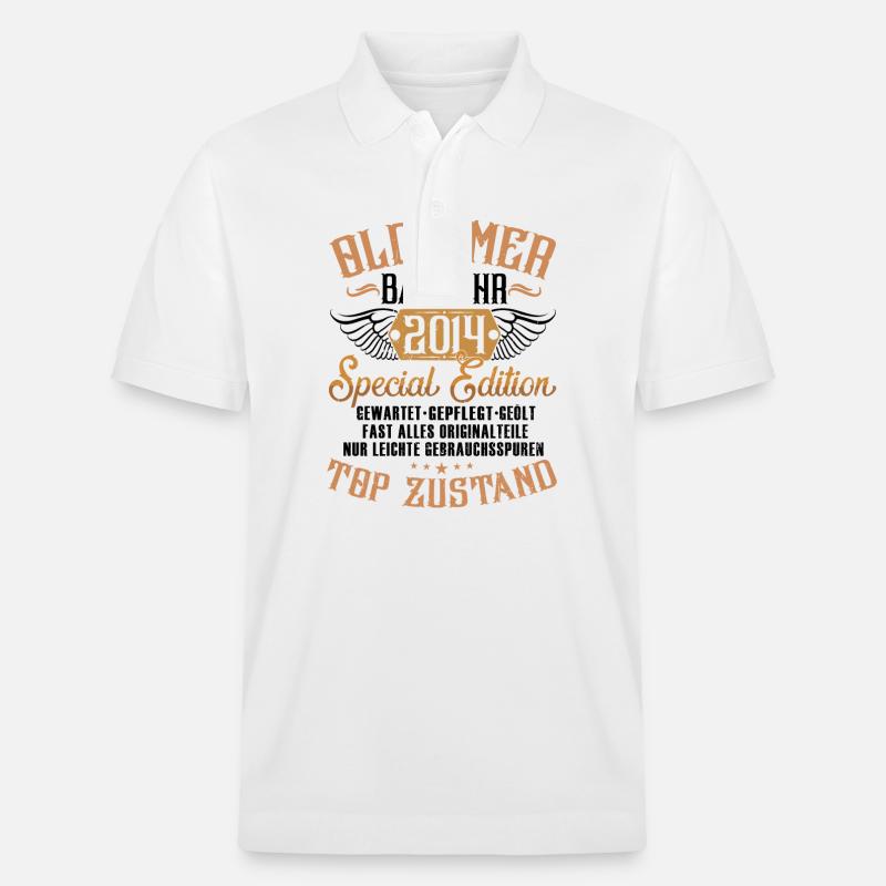 Oldtimer 2014 - Stanley/Stella Unisex Bio-Poloshirt PREPSTER - Weiß