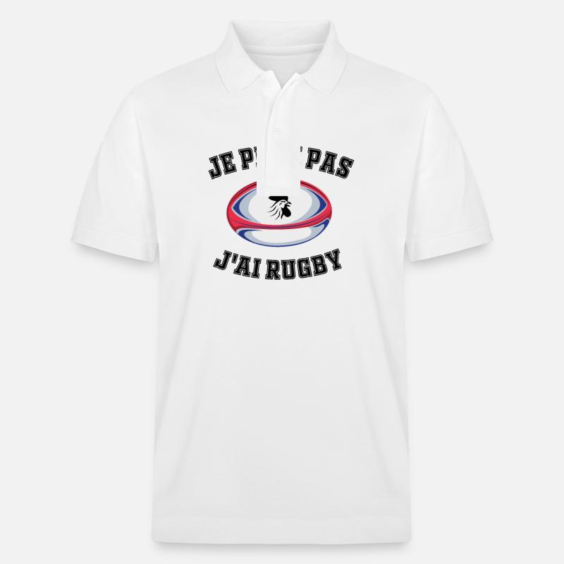 Pas Dispo, Rugby Oblige - Polo PREPSTER bio Stanley/Stella Unisexe - blanc
