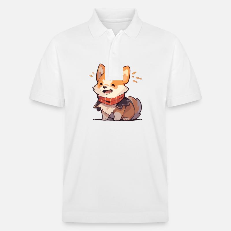 Corgi - Stanley/Stella Unisex Bio-Poloshirt PREPSTER - Weiß