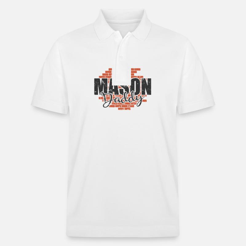 Mason Daddy Handwerker Beruf - Stanley/Stella Unisex Bio-Poloshirt PREPSTER - Weiß