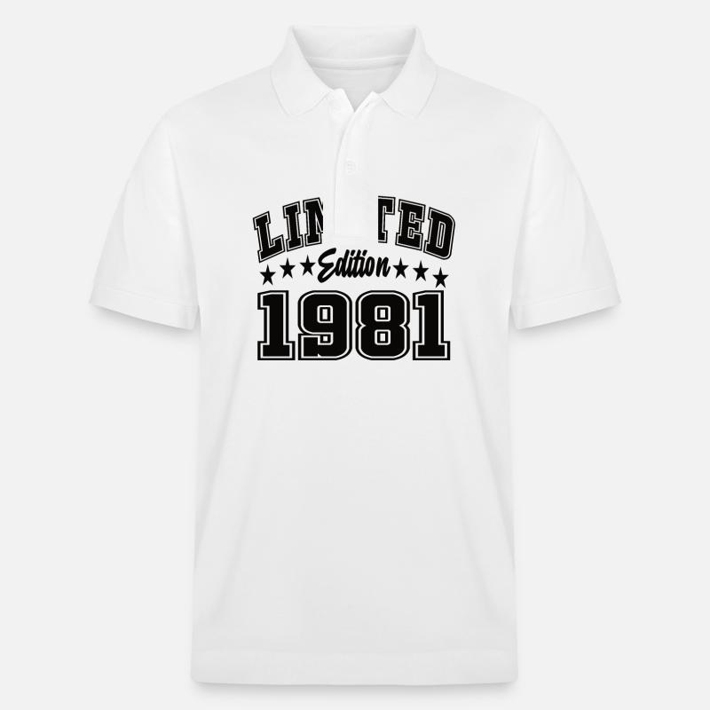 Limited Edition 1981 - Stanley/Stella Unisex Bio-Poloshirt PREPSTER - Weiß