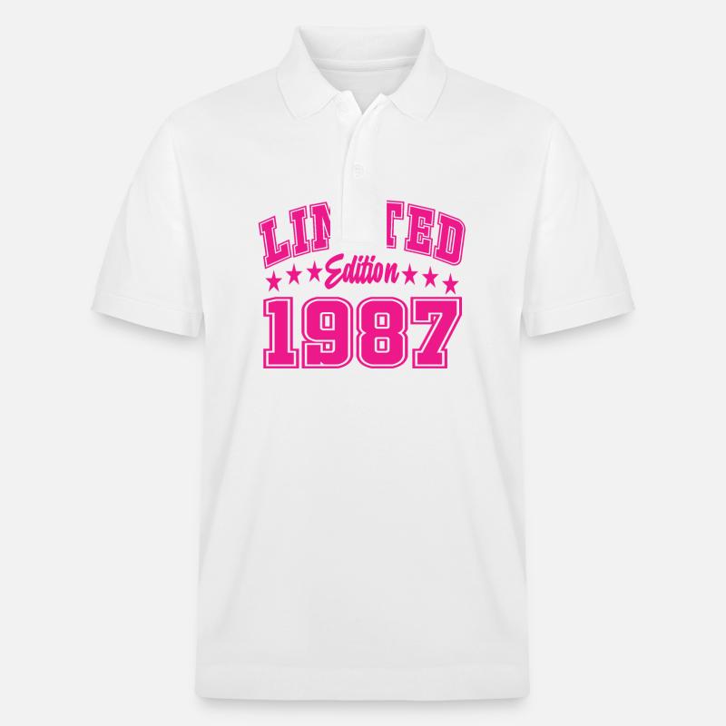 Édition limitée 1987 - Polo PREPSTER bio Stanley/Stella Unisexe - blanc