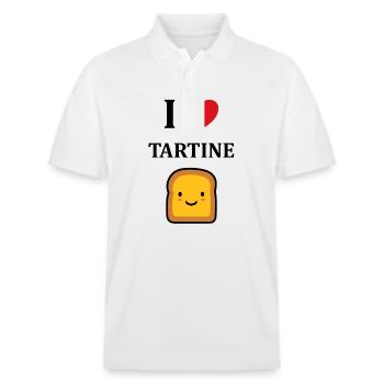 Tartine - Polo PREPSTER bio Stanley/Stella Unisexe - blanc - Devant - Roxy (174cm) & Andy (188cm)