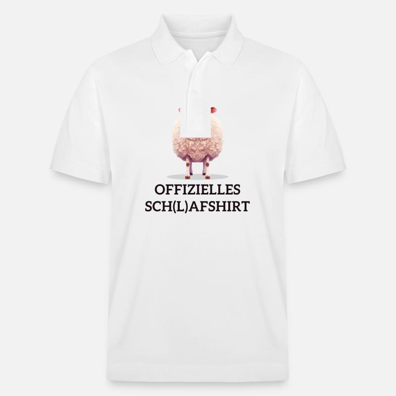 Schlafschatz Schaf - Stanley/Stella Unisex Bio-Poloshirt PREPSTER - Weiß