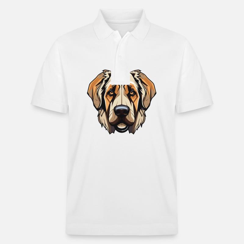 Tête de chien Kangal - Polo PREPSTER bio Stanley/Stella Unisexe - blanc