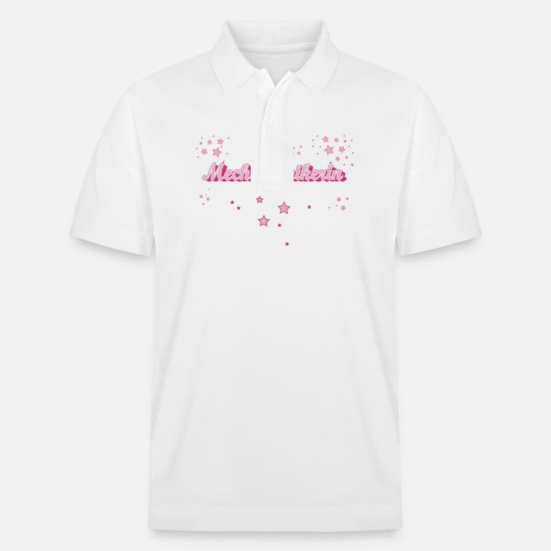 KFZ-Schrauber Abschluss-Geschenk Mechatronikerin - Stanley/Stella Unisex Bio-Poloshirt PREPSTER - Weiß