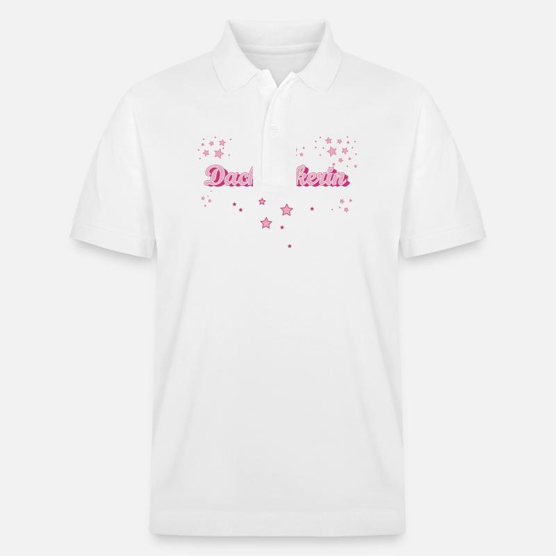 Dachdecker Abschluss-Geschenk Handwerker - Stanley/Stella Unisex Bio-Poloshirt PREPSTER - Weiß