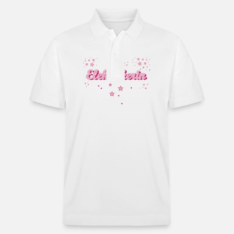 Elektriker Abschluss-Geschenk Handwerker - Stanley/Stella Unisex Bio-Poloshirt PREPSTER - Weiß