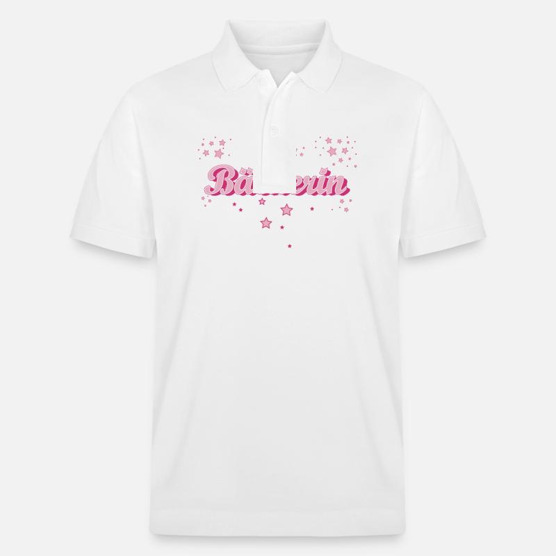 Bäcker Abschluss-Geschenk Bäckerin - Stanley/Stella Unisex Bio-Poloshirt PREPSTER - Weiß