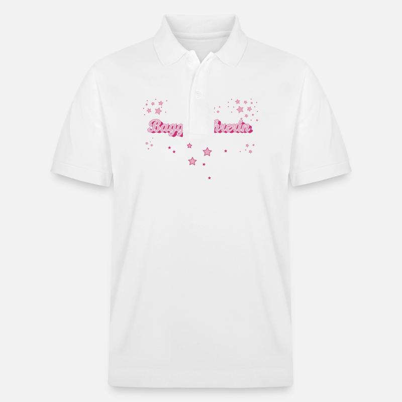 Bagger-Fahrer Abschluss-Geschenk Baggerfahrerin - Stanley/Stella Unisex Bio-Poloshirt PREPSTER - Weiß