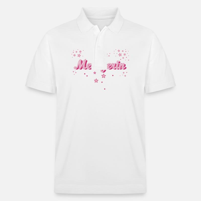 Fleischer Abschluss-Geschenk Metzgerin - Stanley/Stella Unisex Bio-Poloshirt PREPSTER - Weiß