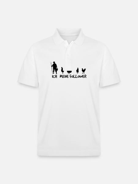Bauernhof-Chic - Stanley/Stella Unisex Bio-Poloshirt PREPSTER - Weiß