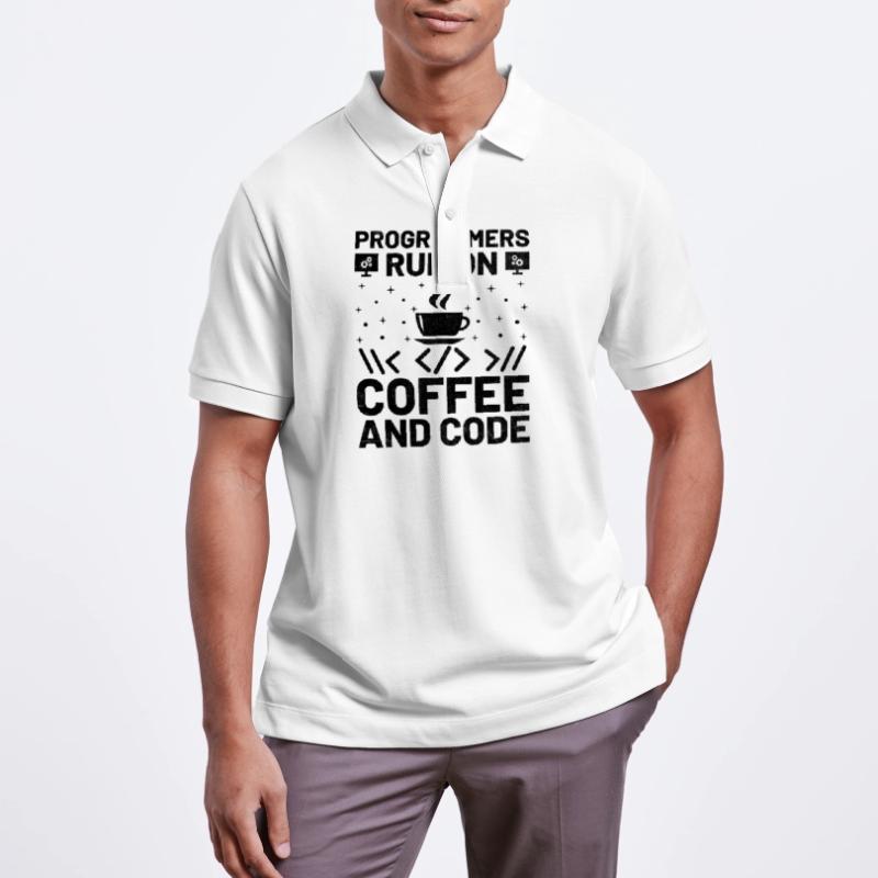 Kaffee-Codierung Programmierer Programmierer Entwickler Nerd Coff Stanley/Stella Unisex Bio-Poloshirt PREPSTER