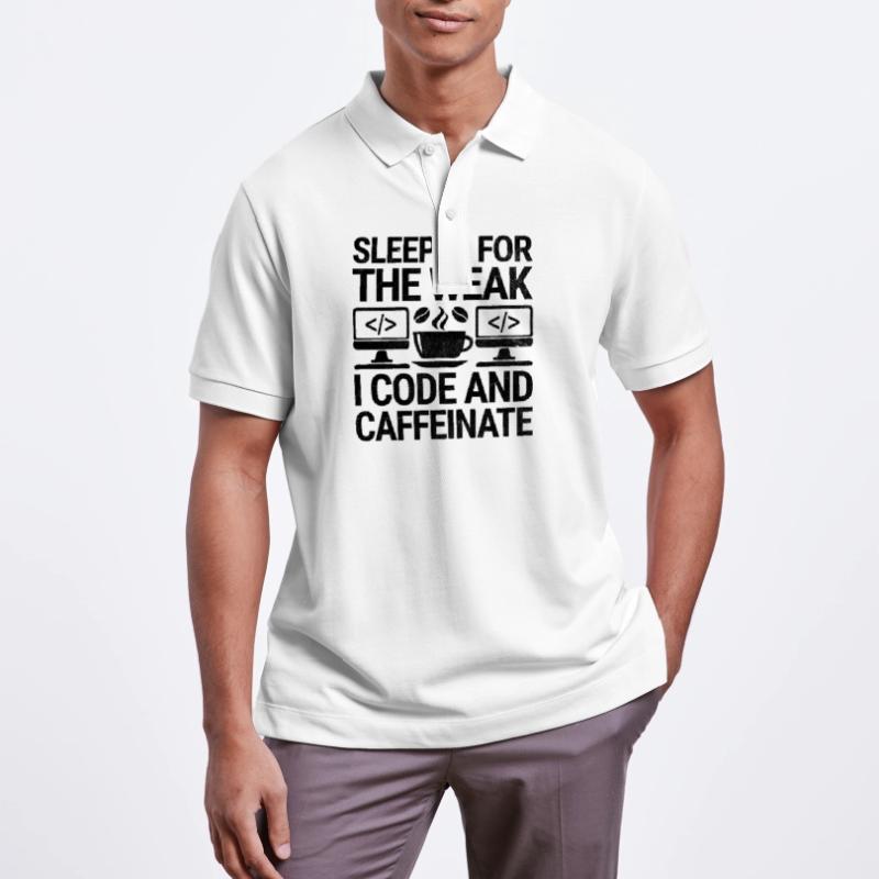 Café Codage Programmeur Codeur Développeur Nerd Coff Polo PREPSTER bio Stanley/Stella Unisexe