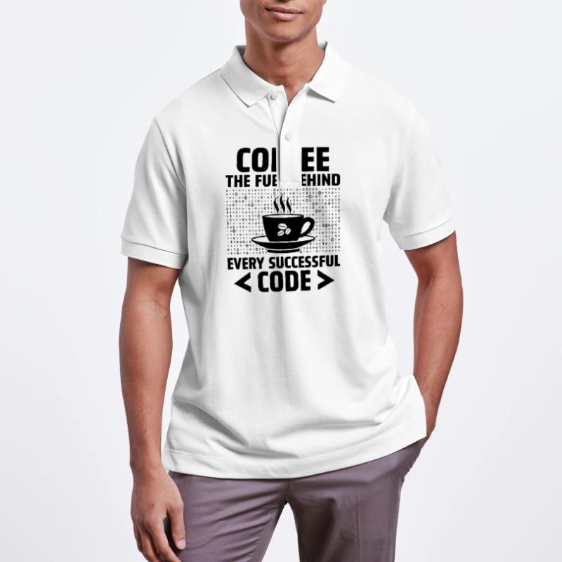 Café Codage Programmeur Codeur Développeur Nerd Coff Polo PREPSTER bio Stanley/Stella Unisexe